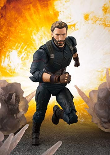 TAMASHII NATIONS Bandai S.H. Figuarts Captain America & Tamashii Effect Explosion Avengers: Infinity War Action Figure Poster