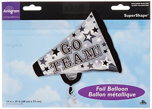 Anagram International 3085101 Go Team Megaphone Shop Balloon Pack, 29" Poster