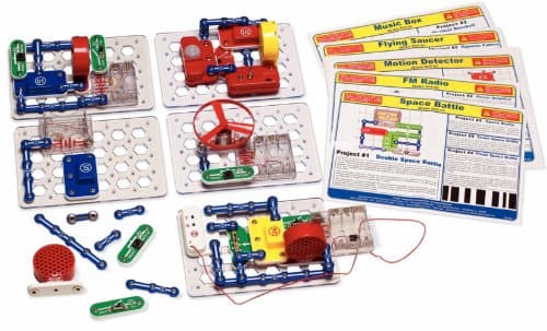 Electronic Snap Circuits Mini Kits Classpack, FM Radio, Motion Detector, Music Box (Set of 5) Poster